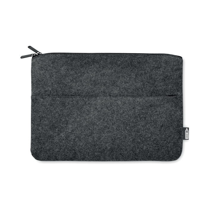 Pochette ordinateur 14" rPET personnalisée TOPLO Gris foncé